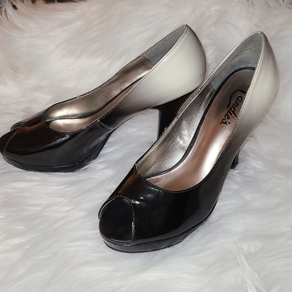 Cute peep toe heels